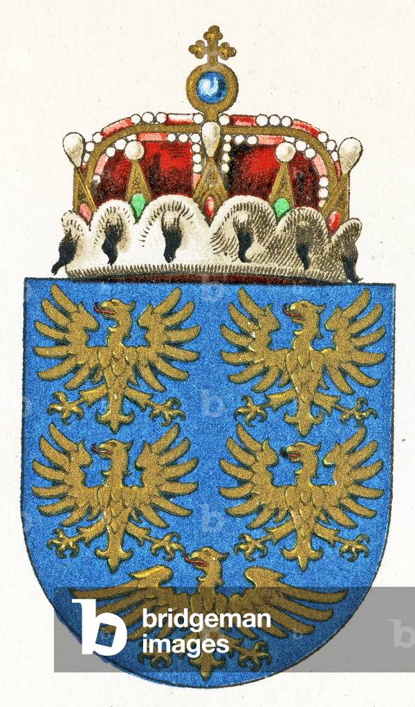 Coat of Arms of Lower Austria, c.1898 (colour litho)