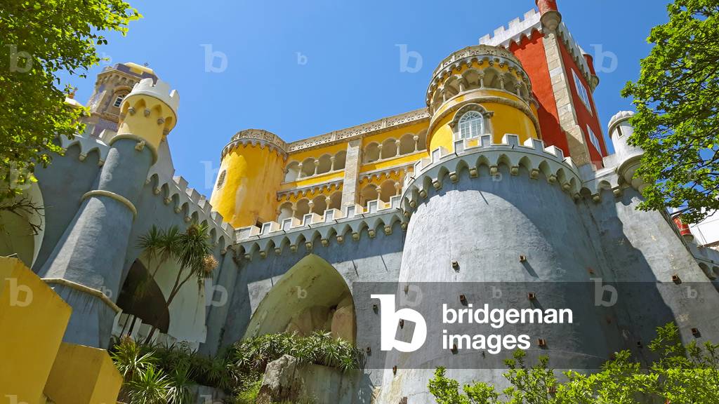 View of Pena National Palace, Sintra, Portugal (photo)