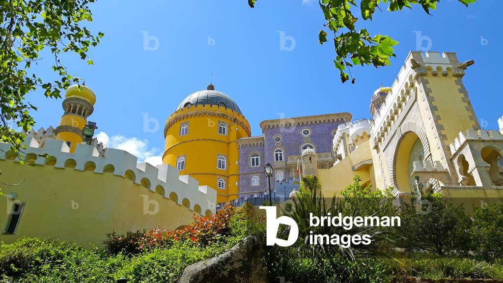 View of Pena National Palace, Sintra, Portugal (photo)