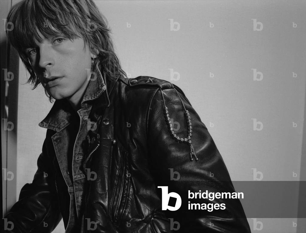 French singer Renaud (Renaud Sechan) posing for 