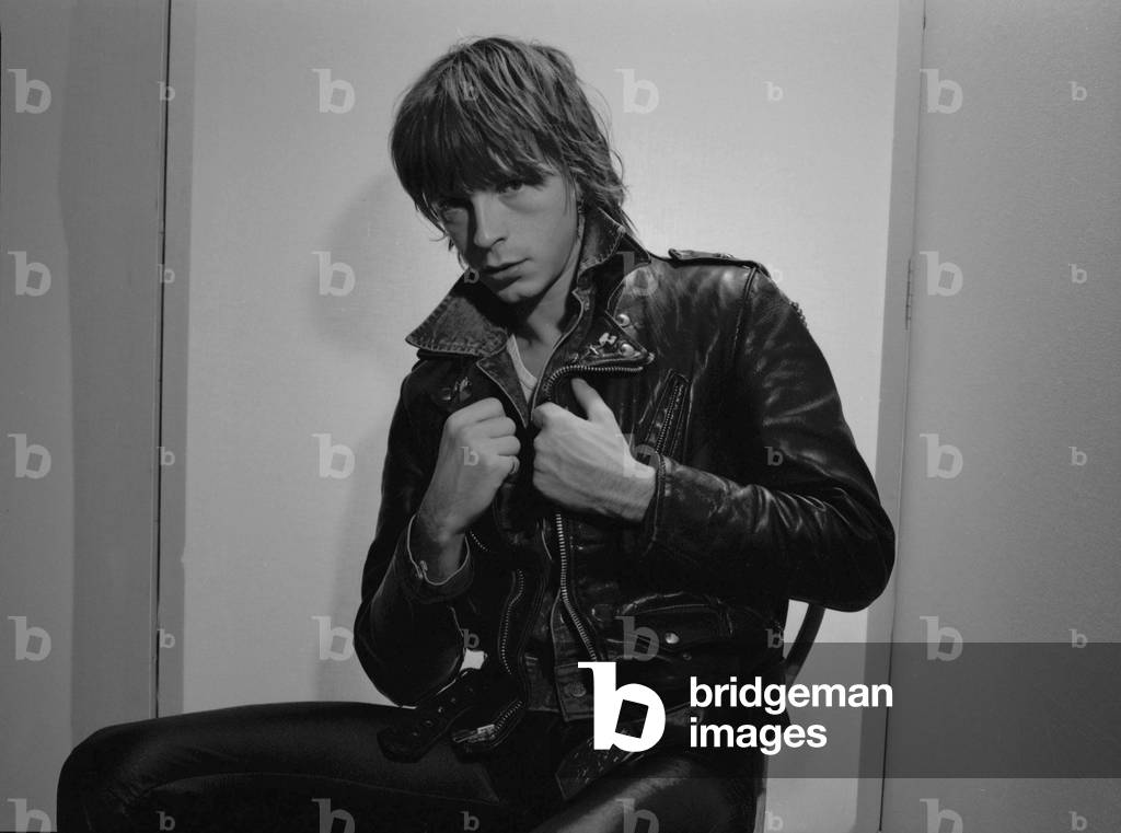 French singer Renaud (Renaud Sechan) posing for 