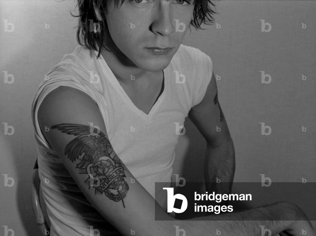 French singer Renaud (Renaud Sechan) posing for 