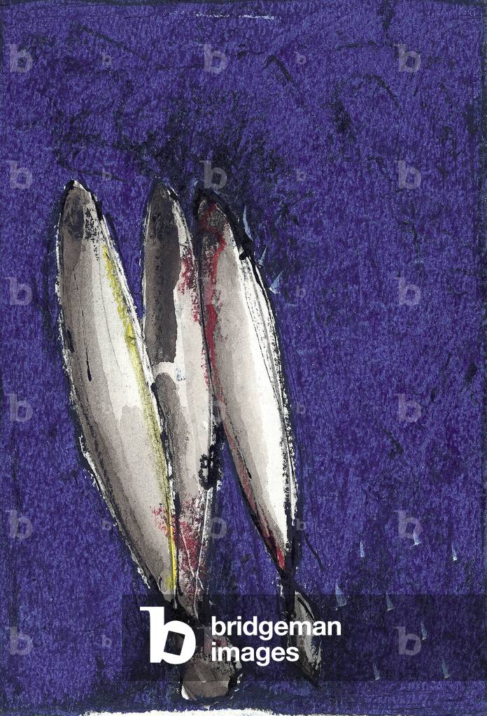 Untitled, (oil pastel, china ink and graphite on paper)