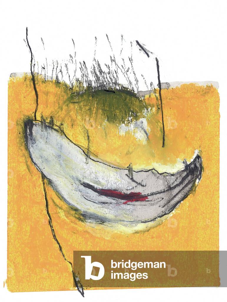 Untitled (oil pastel and china ink on paper)