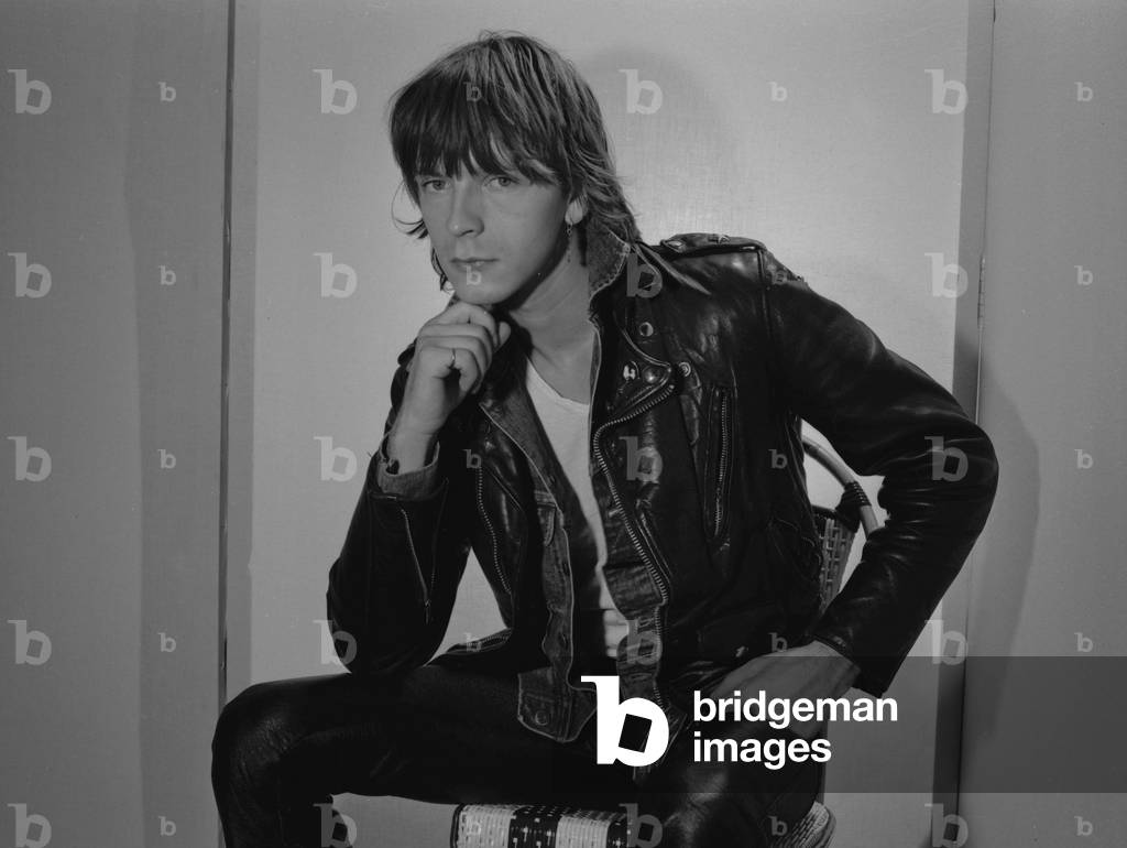 French singer Renaud (Renaud Sechan) posing for 