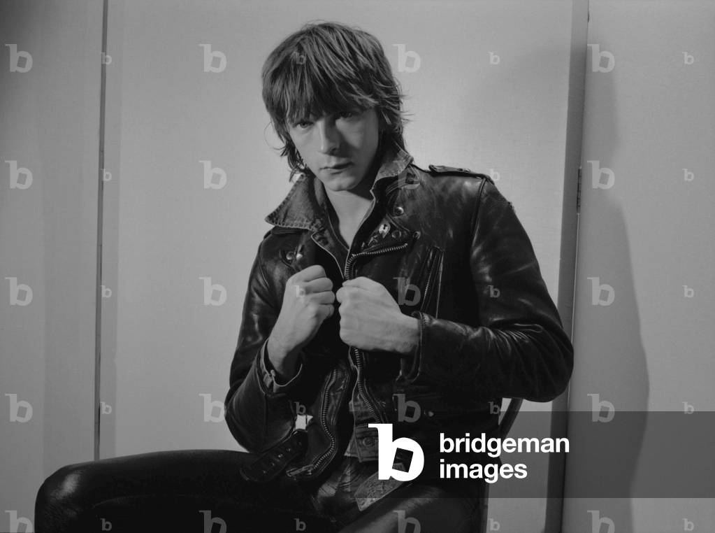 French singer Renaud (Renaud Sechan) posing for 