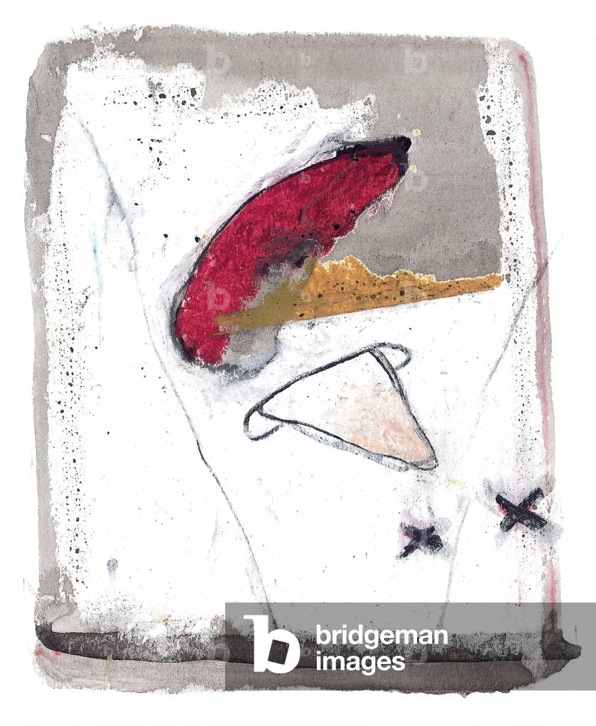 Untitled, (oil pastel, china ink and graphite on paper)
