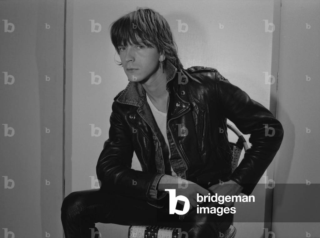 French singer Renaud (Renaud Sechan) posing for 