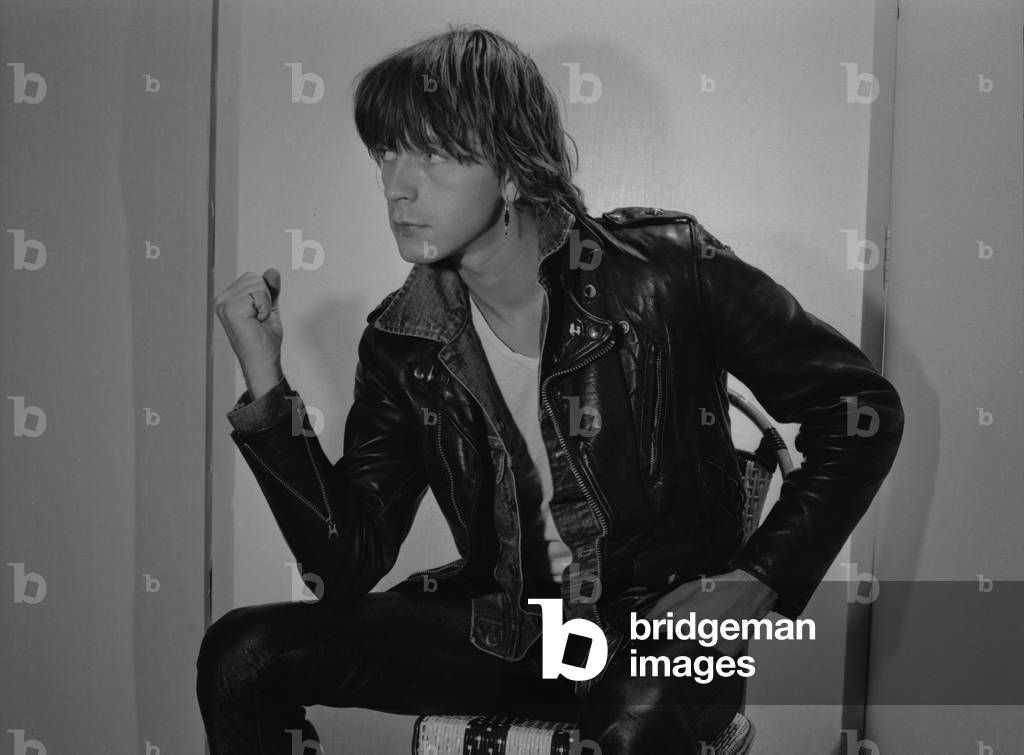 French singer Renaud (Renaud Sechan) posing for 