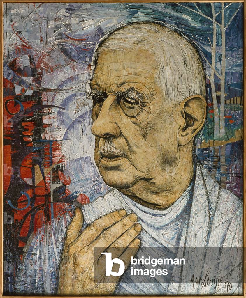 Portrait of General Charles de Gaulle (1890-1970) 1970 (oil on canvas)