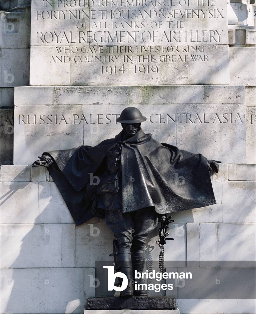 Detail of the Royal Artillery Memorial by Charles Sargeant Jagger (photo)