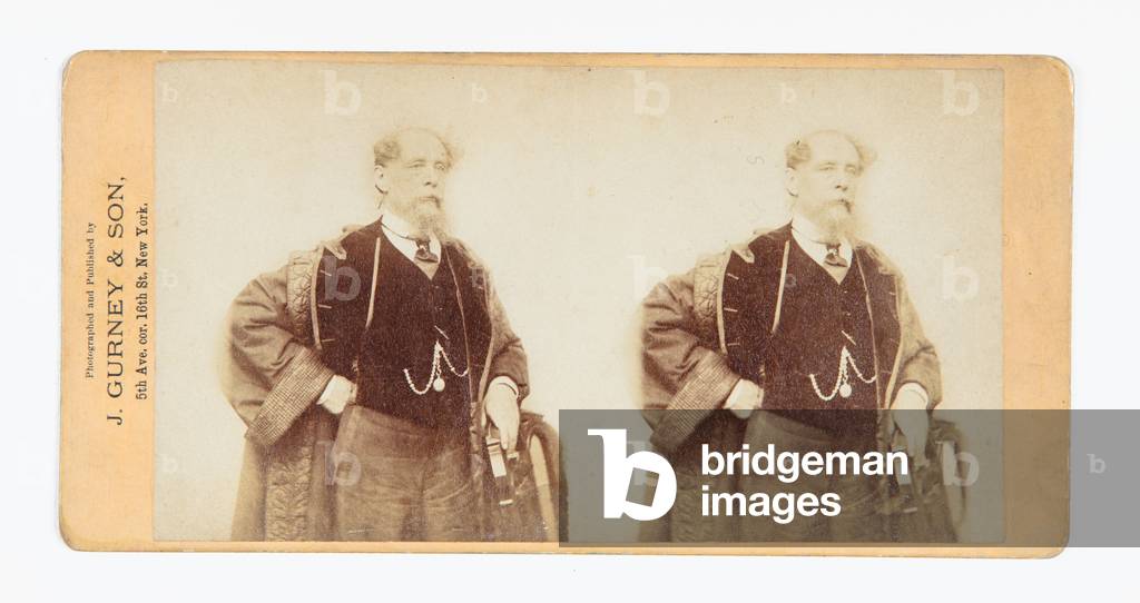 Stereograph of Charles Dickens, 1867 (photo)