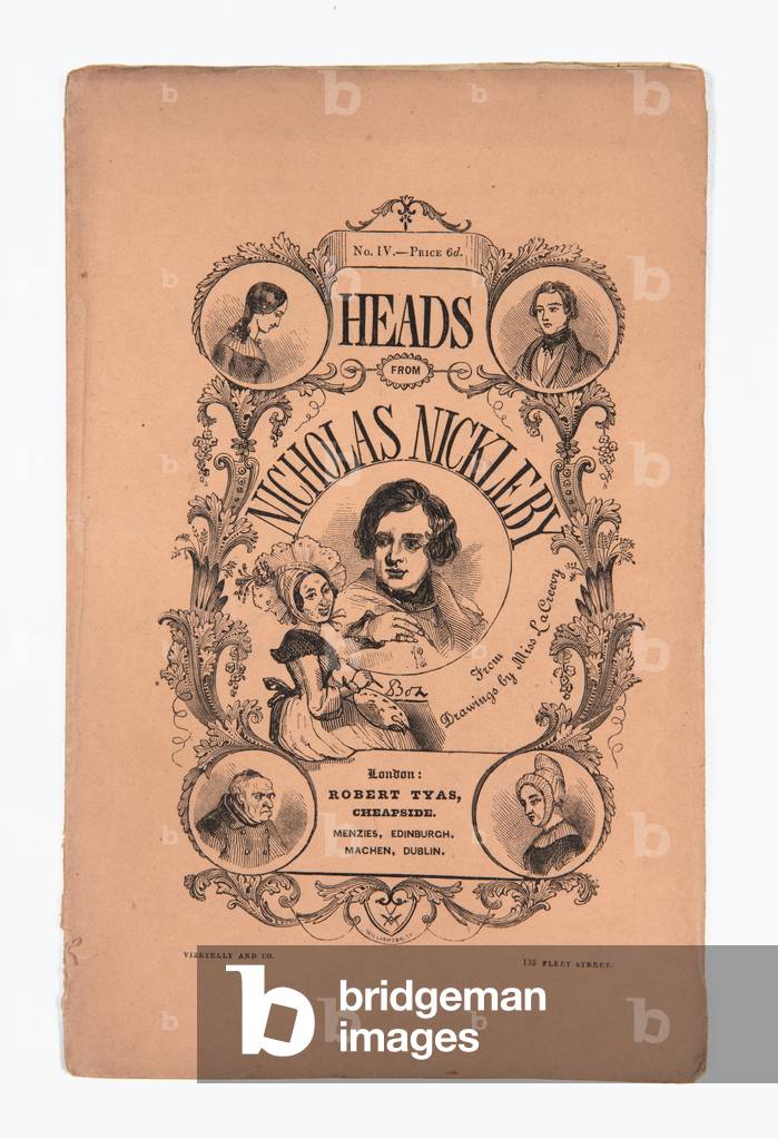 Heads from Nicholas Nickleby' by Robert Tyas, 1839-40 (litho)