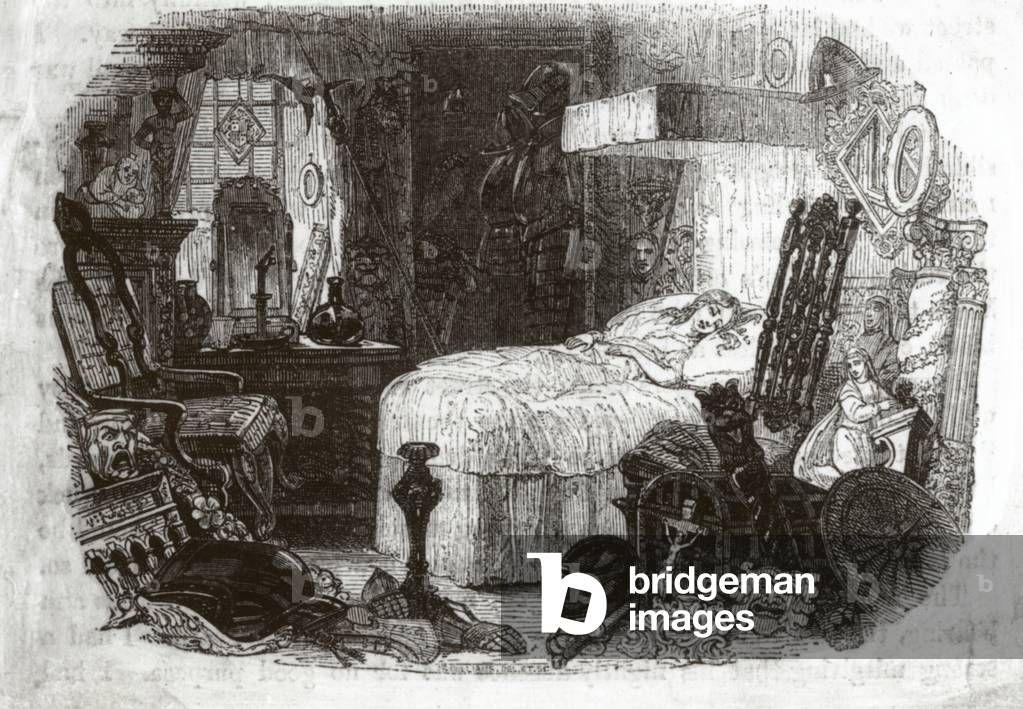 Illustration for The Old Curiosity Shop by Charles Dickens, 1840-41 (lithograph)