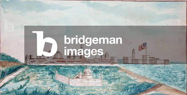 Vera Cruz, Castle and Cemetery (w/c on paper)