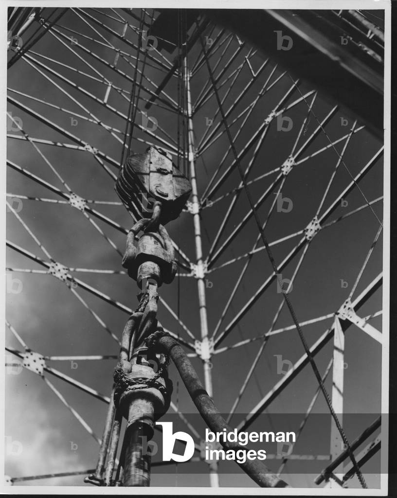 East Texas Oil Field Rigging, 1935-36 (b/w photo)
