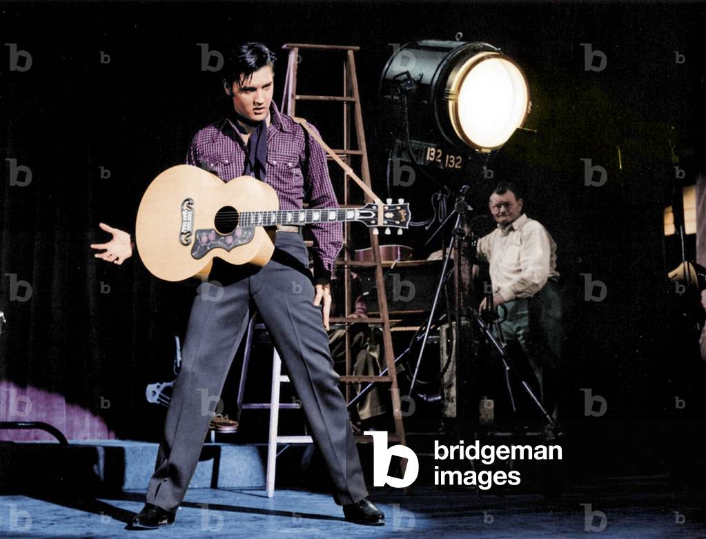 Elvis Presley in Loving You, 1957 (film still)