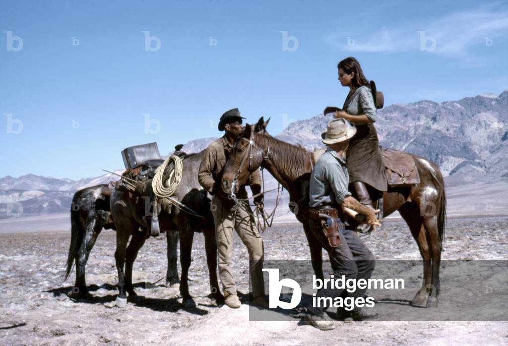Woody Strode, Robert Ryan And Claudia Cardinale.