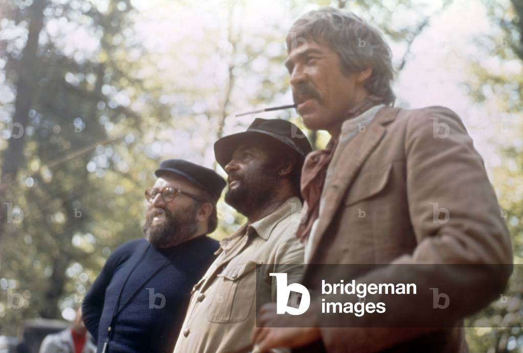 On The Set, Sergio Leone With Rod Seiger And James Coburn., Il Etait Une Fois... La Revolution / Giu La Testa / Duck You Suc