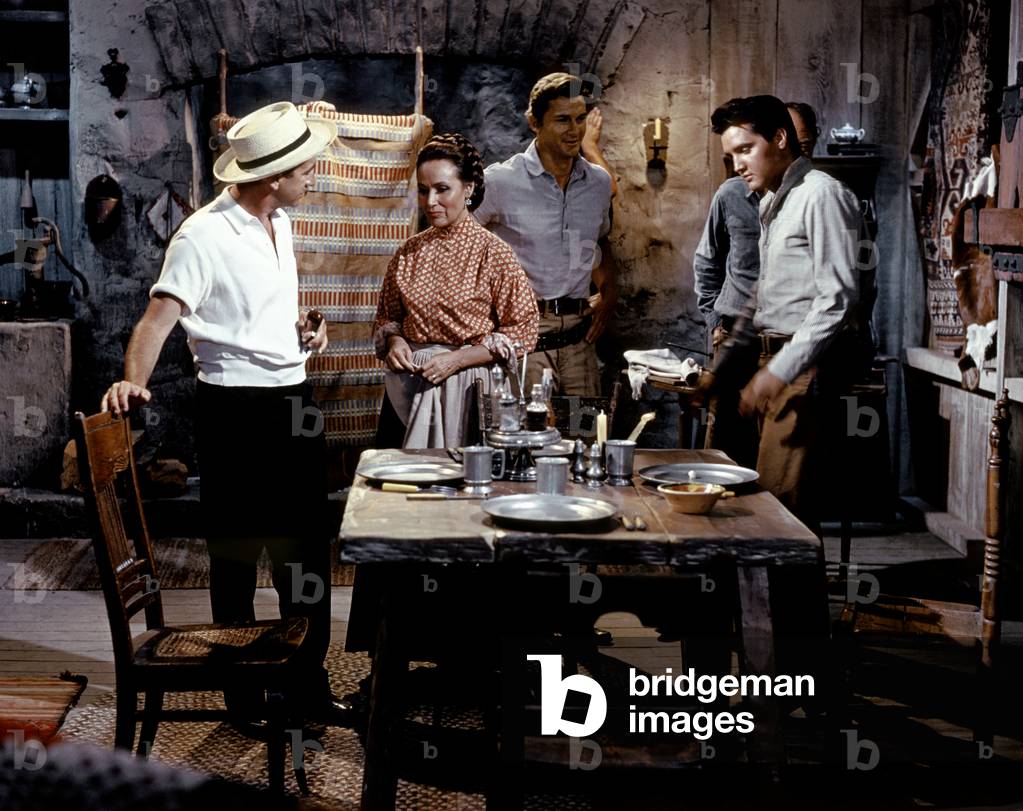 On The Set, Don Siegel Directs Dolores Del Rio, Steve Forrest And Elvis Presley