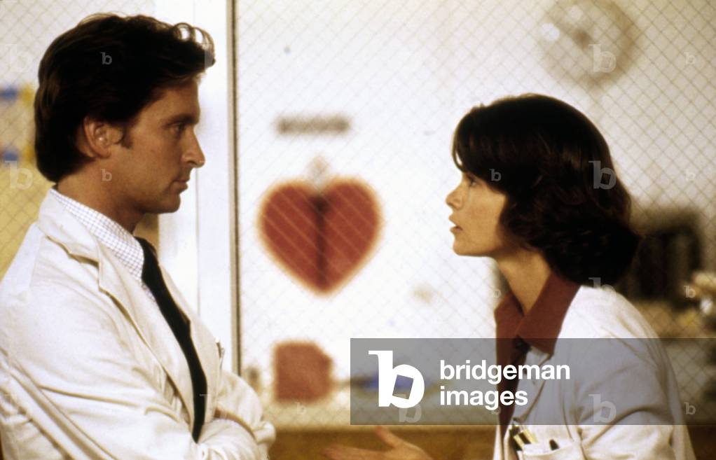 Michael Douglas And Genevievre Bujold , Coma 1978 Directed By Michael Crichton