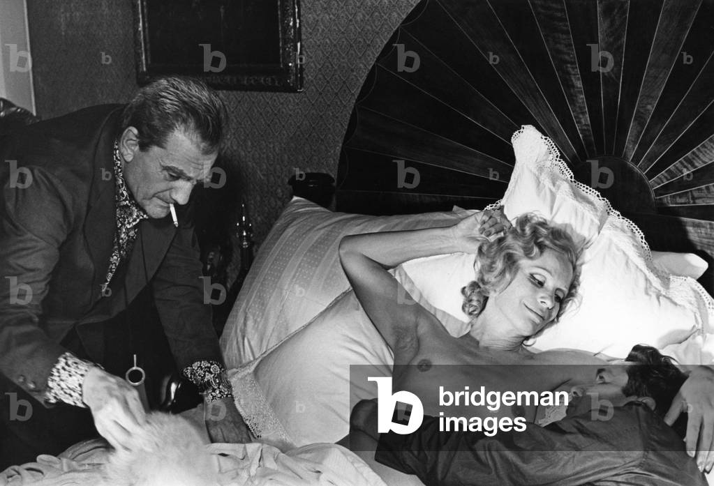 The Damned: On The Set, Luchino Visconti directing Ingrid Thulin And Dirk Bogarde, 1969 (photo)