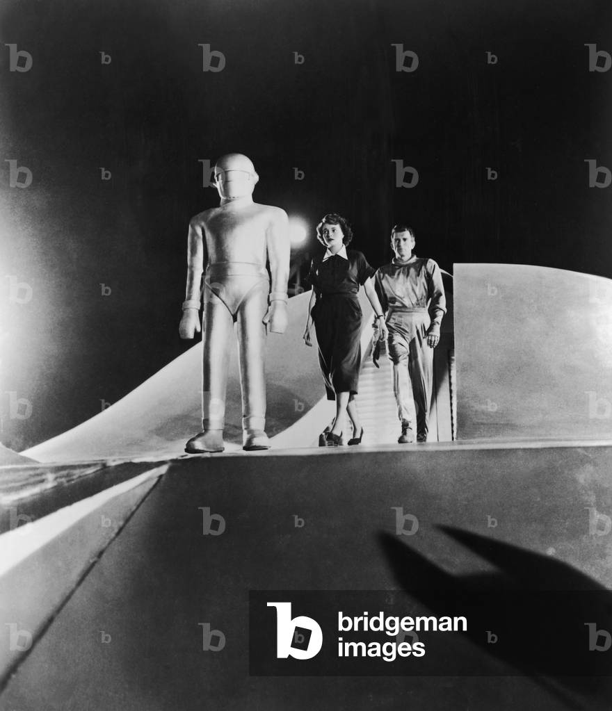 Loc Martin, Patricia Neal And Michael Rennie., The Day The Earth Stood Still 1951 Directed By Robert Wise