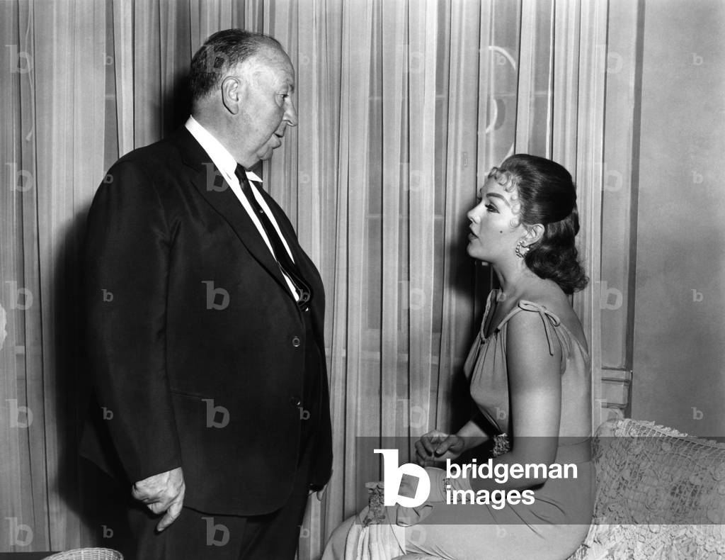 On The Set, Alfred Hitchcock Directs Kim Novak, Vertigo 1958 Directed By Alfred Hitchcock