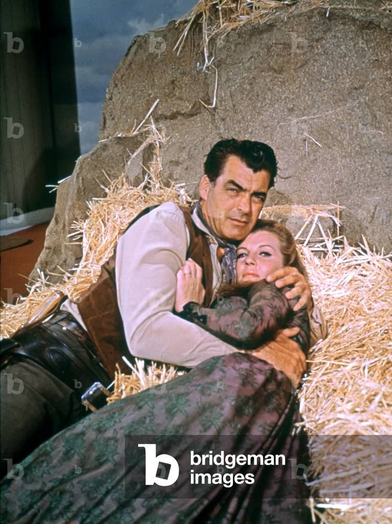 Rory Calhoun And Corinne Calvet, Apache Uprising 1965 Directed By R.G. Springsteen