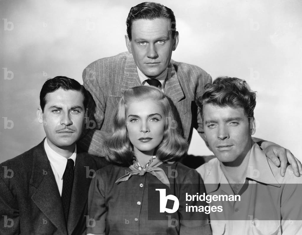 John Hodiak, Wendell Corey, Lizabetth Scott And Burt Lancaster., Desert Fury 1947 Directed By Lewis Allen