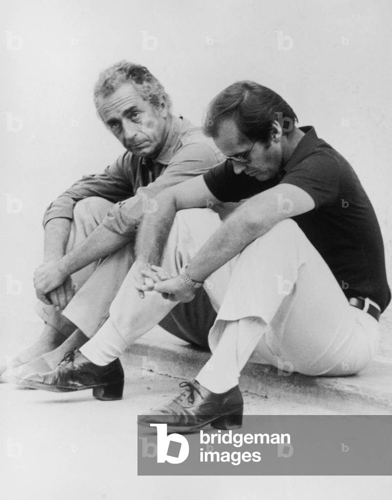 On The Set, Michelangelo Antonioni (Director) With Jack Nicholson