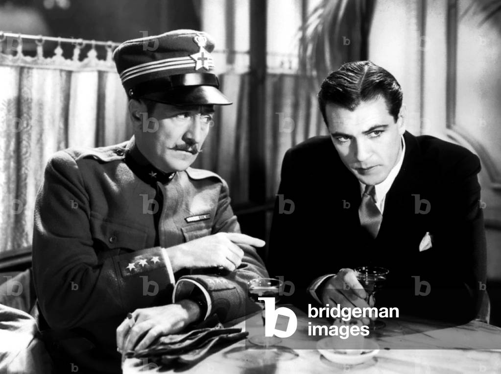 Adolphe Menjou And Gary Cooper, A Farewell To Arms 1933 Directed By Frank Borzage