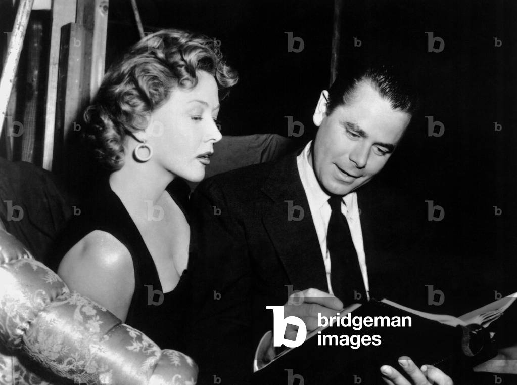 On The Seat Gloria Grahame And Glenn Ford Looking At Photos., The Big Heat 1953 Directed By Fritz Lang