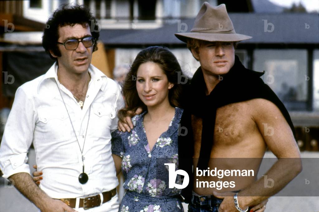 On The Set, Sydney Pollack (Director) With Barbra Streisand And Robert Redford, The Way We Were 1973 Directed By Sydney Pollack