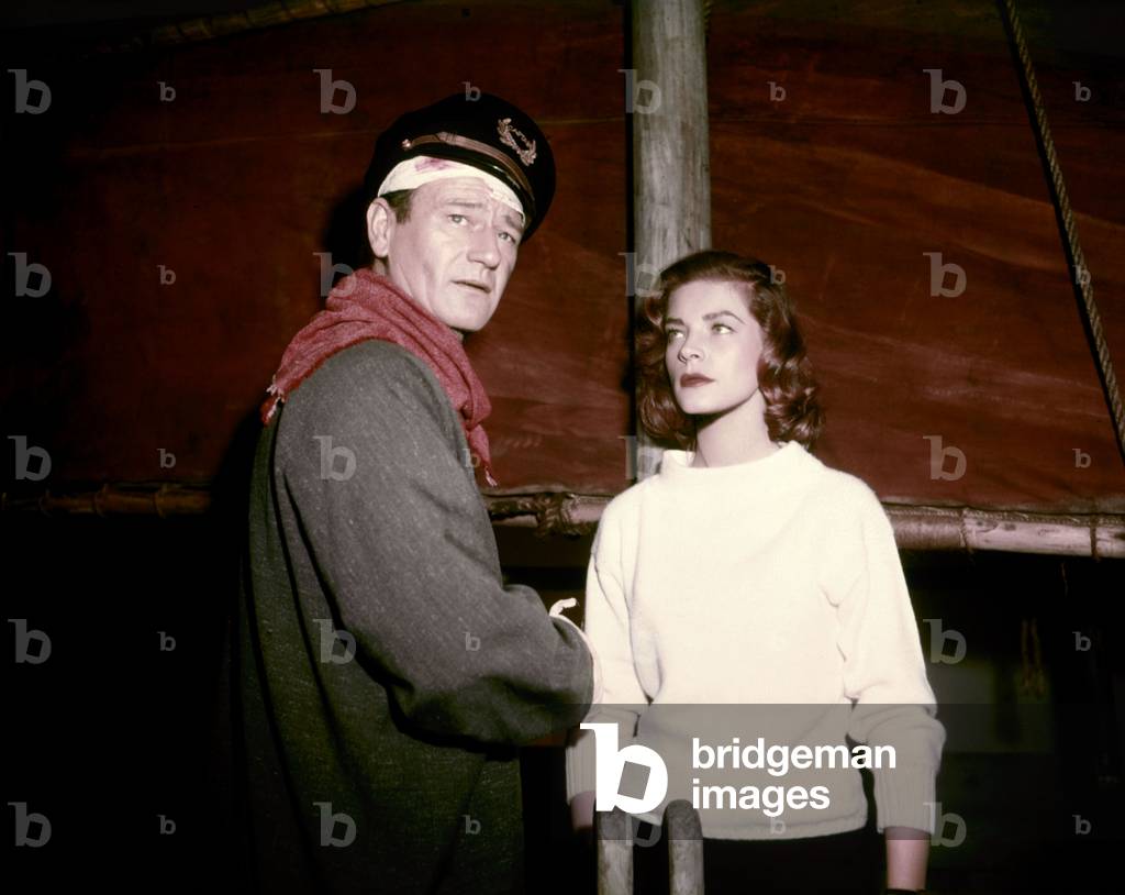 L'Allee sanglante Blood Alley de William Wellman et John Wayne, d'apres un roman d'Albert Sidney Fleischman, avec Lauren Bacall, John Wayne, 1955 (photo)