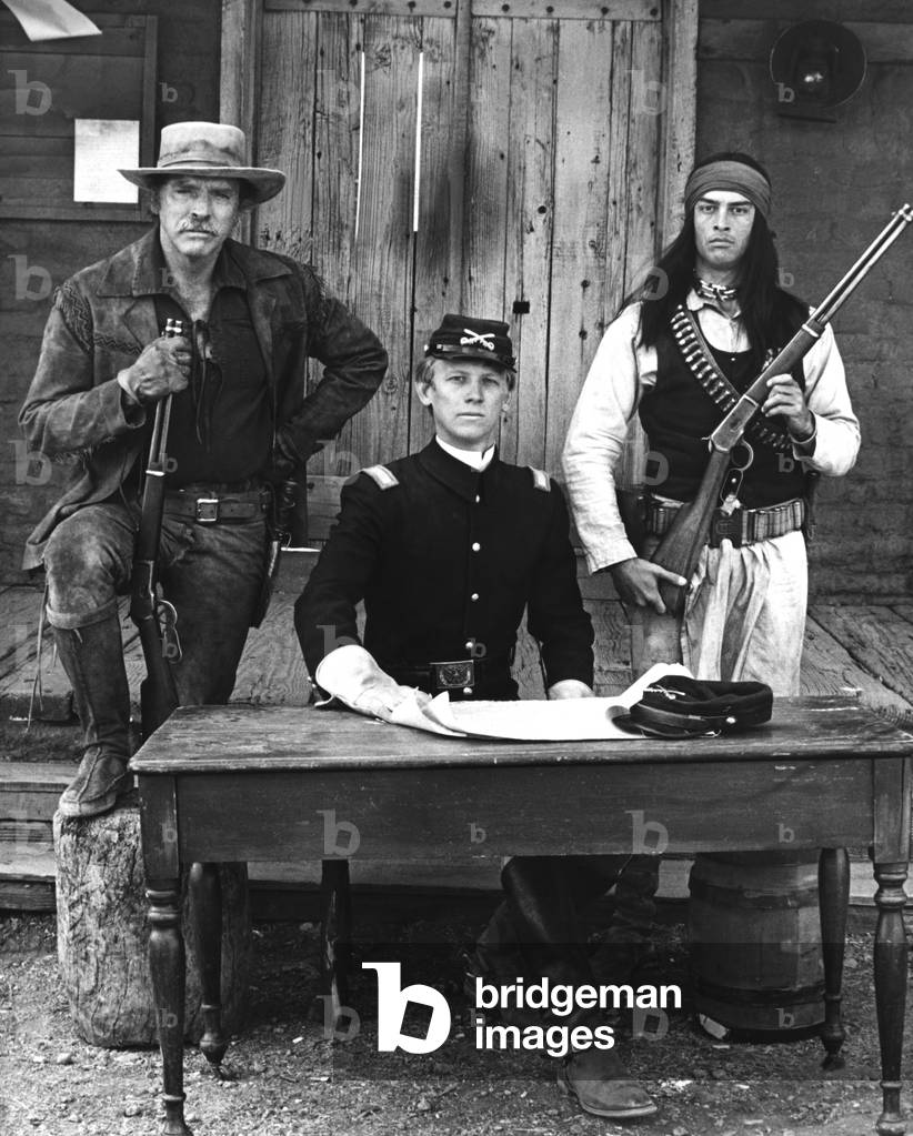 Burt Lancaster, Bruce Davison And Jorge Luke, Ulzana'S Raid 1972 Directed By Robert Aldrich