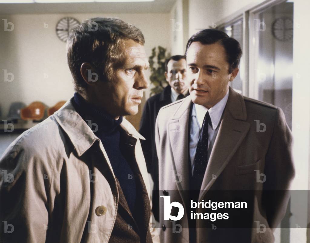 Steve Mcqueen And Robert Vaughn, Bullitt 1968 Directed By Peter Yates