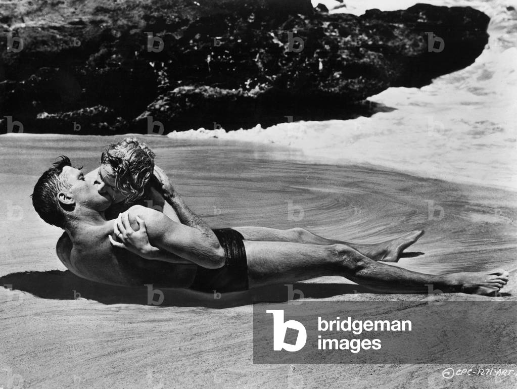 Burt Lancaster And Deborah Kerr in the film From Here to Eternity, directed by Fred Zinnemann, 1953