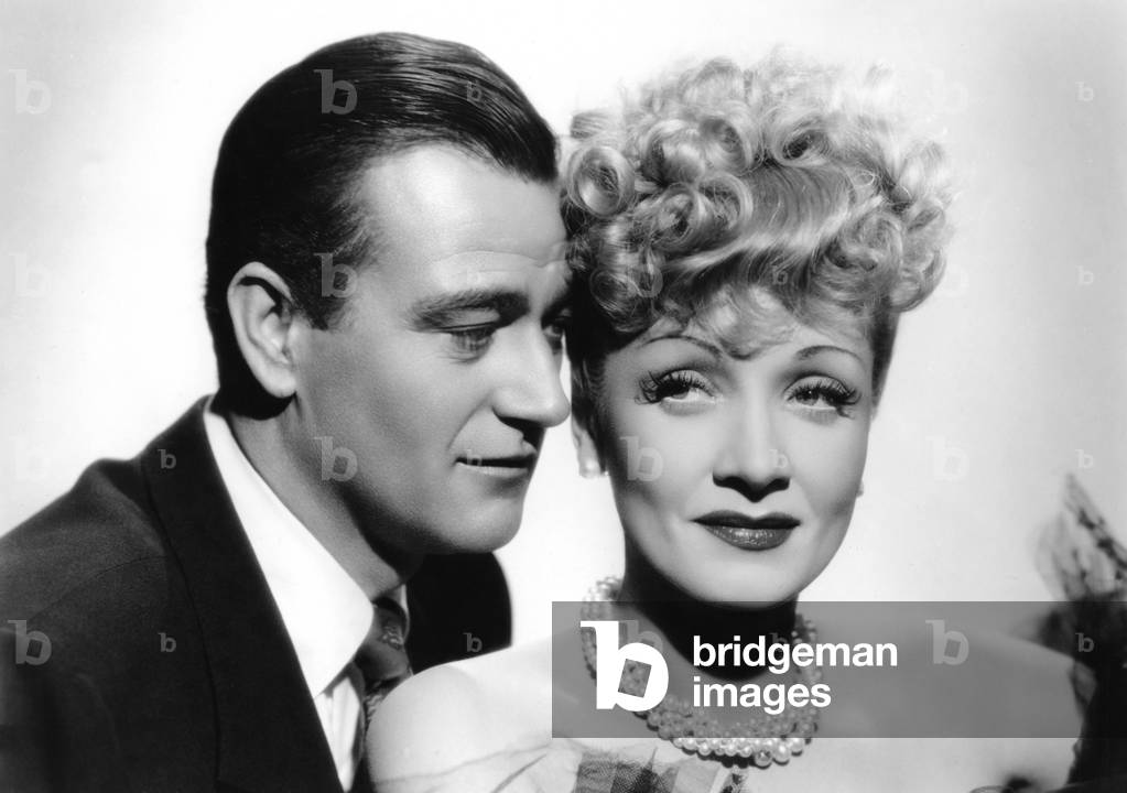 John Wayne And Marlene Dietrich