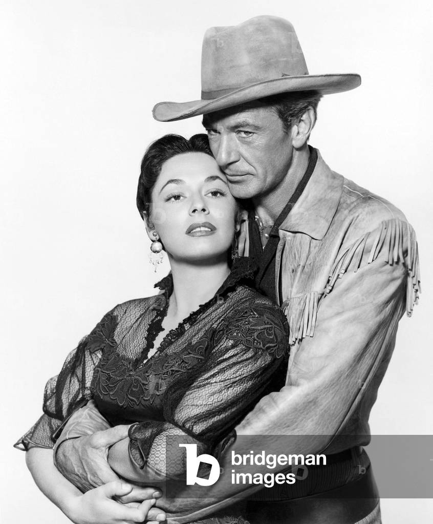 Ruth Roman And Gary Cooper, Dallas 1950 Directed By Stuart Heisler
