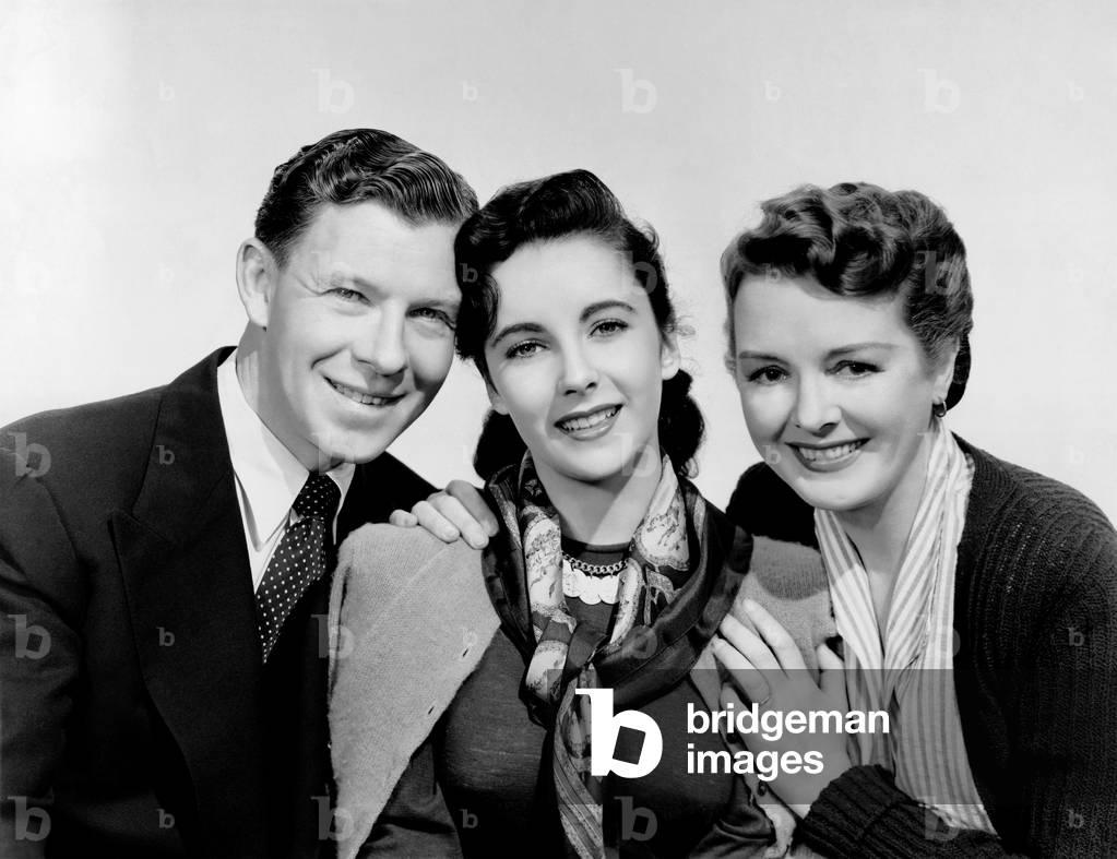 George Murphy, Elizabeth Taylor And Mary Astor., Cynthia 1947 Directed By Robert Z. Leonard