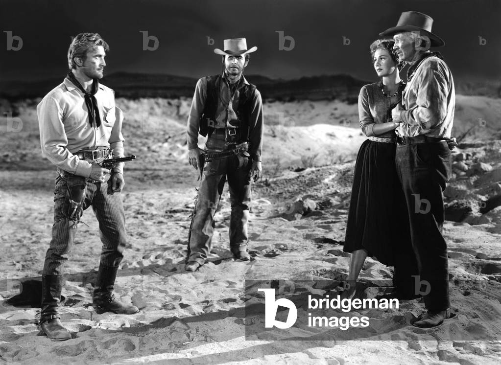Une corde pour te pendre ALLON THE GRADE DISPONIBLE par Raoul Walsh avec Kirk Douglas, James Anderson, Virginia Mayo et Walter Brennan, 1951 (photo b/w)