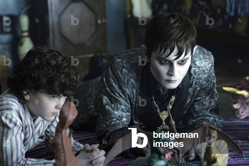 Dsh-05479Gr (L-R) Gully Mcgrath As David Collins And Johnny Depp As Barnabas Collins In Warner Bros. Pictures And Village Roadshow Pictures Dark Shadows, A Warner Bros. Pictures Release., Dark Shadows 2012 Directed By Tim Burton