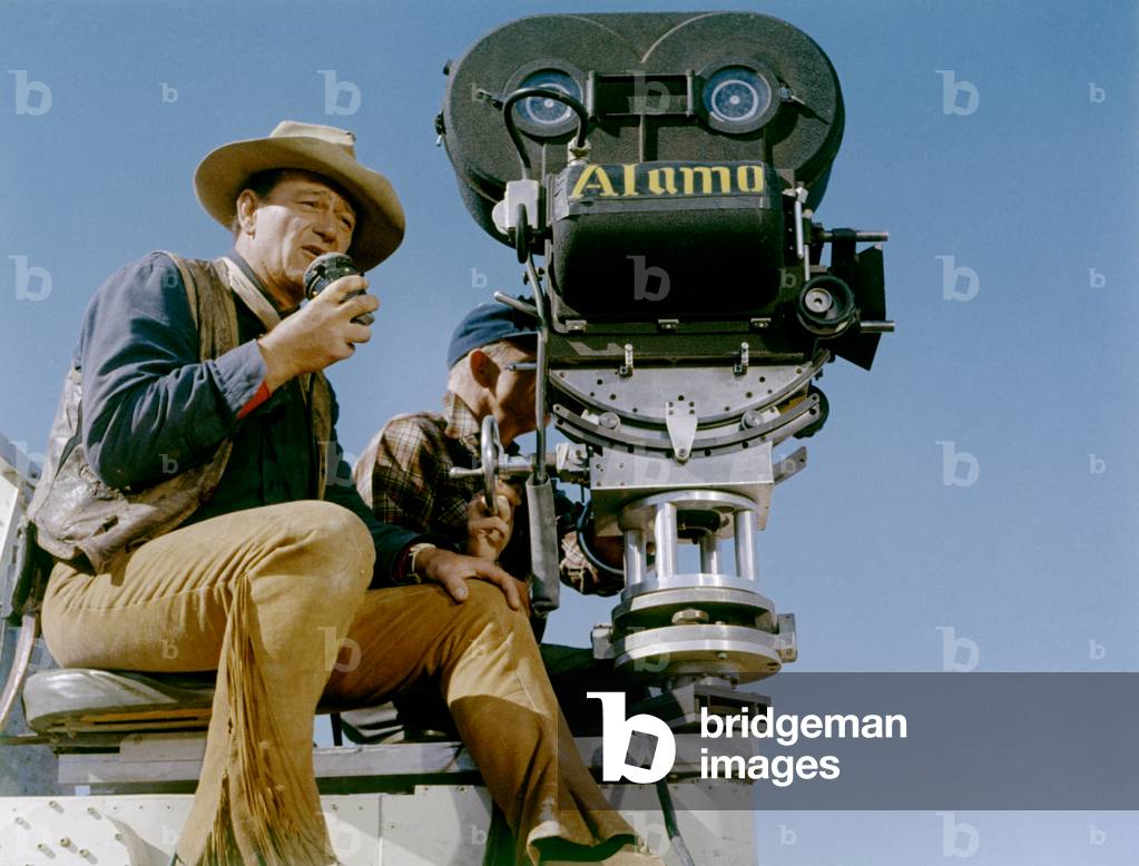On The Set, Behind The Camera, John Wayne., The Alamo 1961 Directed By John Wayne