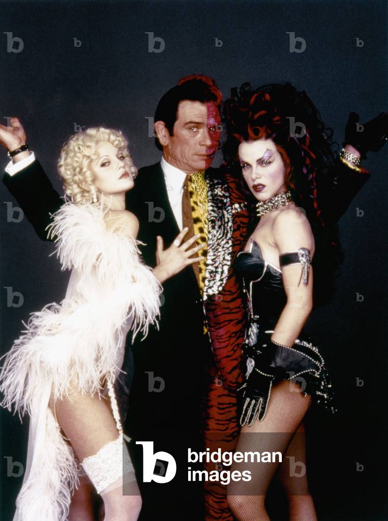 Drew Barrymore, Tommy Lee Jones And Debi Mazar., Batman Forever 1995 Directed By Joel Schumacher