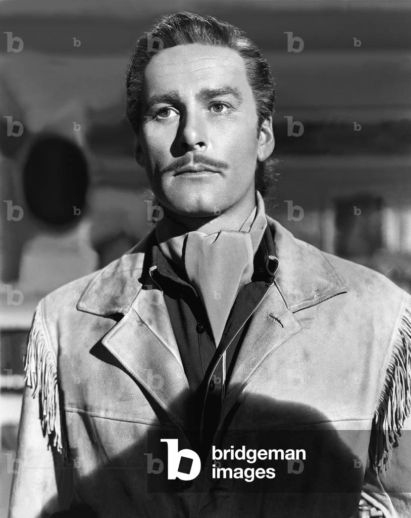 La Charge Fantastique THEY DIED WITH THEIR BOOTS ON by Raoul Walsh with Errol Flynn, 1941 (b/w photo)