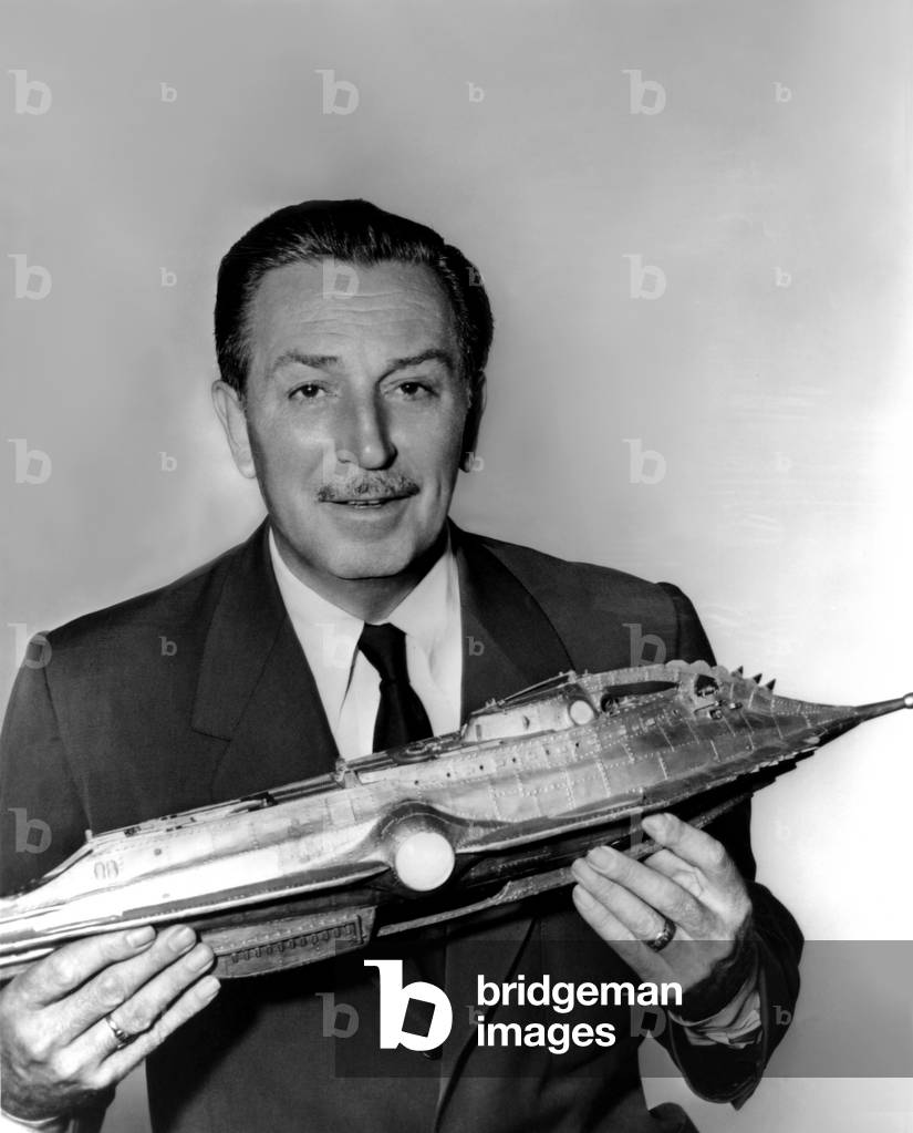 Walt Disney With The Nautilus, 20.000 Leagues Under The Sea 1954 Directed By Richard Fleischer