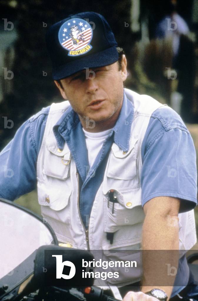 Le realisateur Tony Scott sur le tournage du film Le Flic by Beverly Hills II, 1987 On the set, Tony Scott (photo)