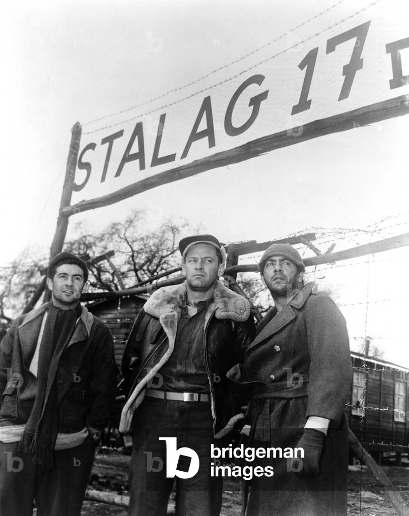 Harvey Lembeck, William Holden And Robert Strauss.