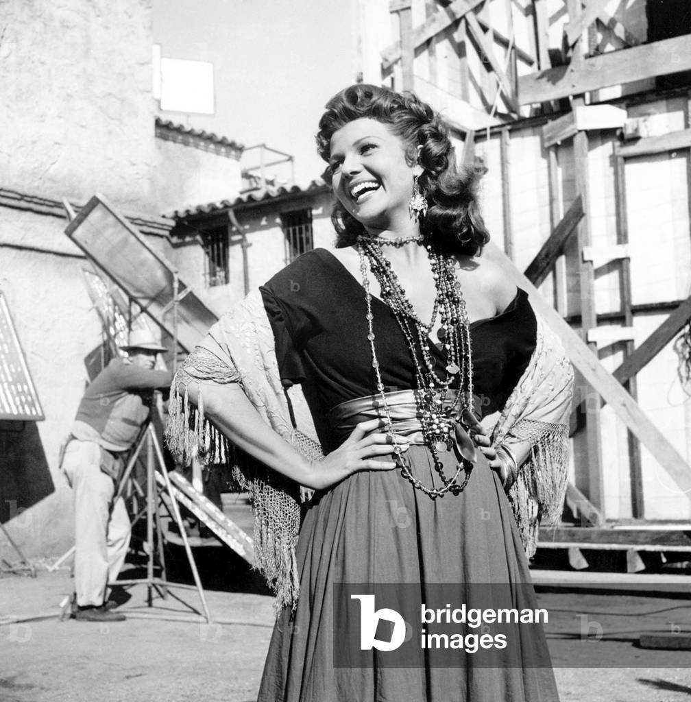 On The Set, Rita Hayworth.